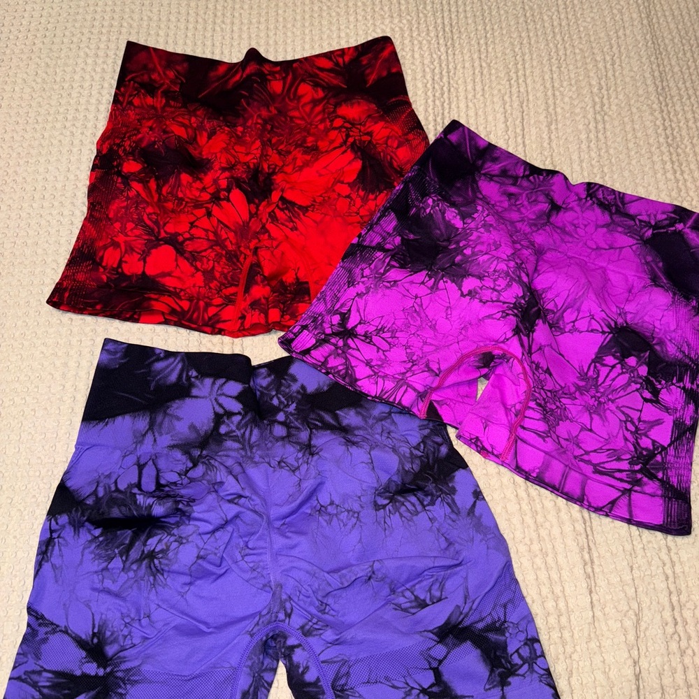 Vibrant Tie-Dye Shorts Set